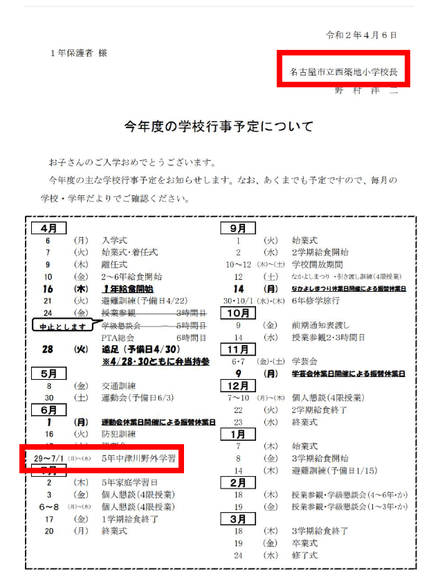 寺田心の小学校はどこ？西築地小学校？