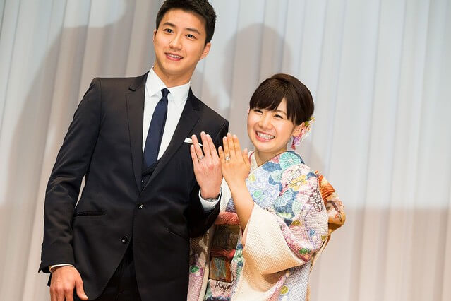 ①2016年9月1日：福原愛が台湾出身の卓球選手・江宏傑さんと結婚