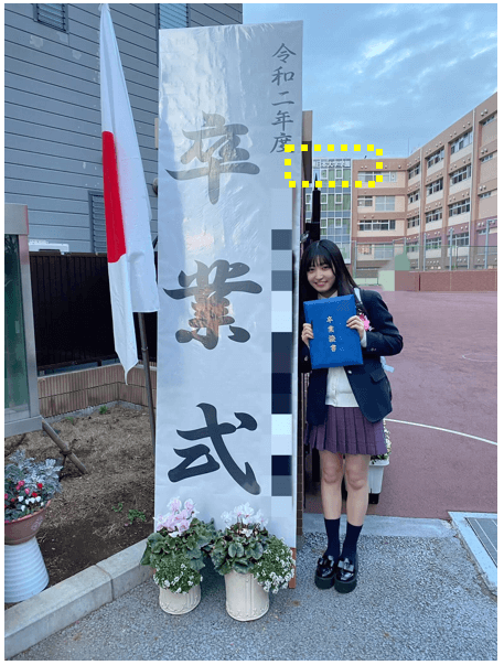 目黒日本大学高校の卒業式写真